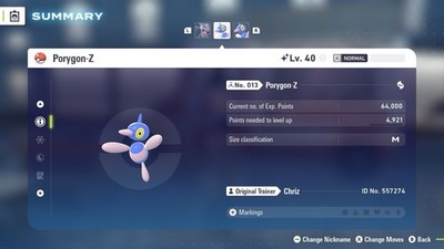 Shiny Porygon-z Pokemon Legenden Za Perfect IV mit Masterball