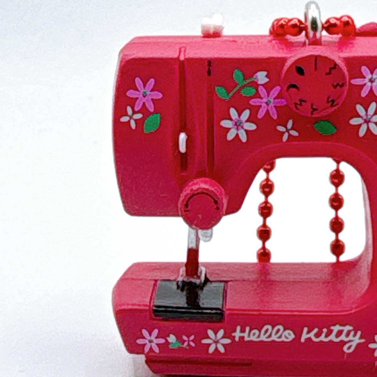 Hello Kitty Sanrio Retro Sewing Machine Figure Keychain Charm