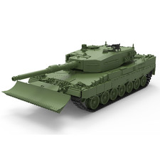 SSMODEL SS87361 1/87 HO Scale Military Model Kit Germany Leopard 2A4 Medium Tank