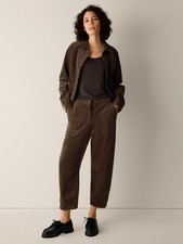Eileen Fisher Women's Organic Cotton Stretch Corduroy Arch Pant - No Import Fees