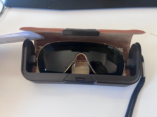 Vintage Bausch & Lomb Ray-Ban WINGS Sunglasses | Gold Arista | MINT Lens | Case
