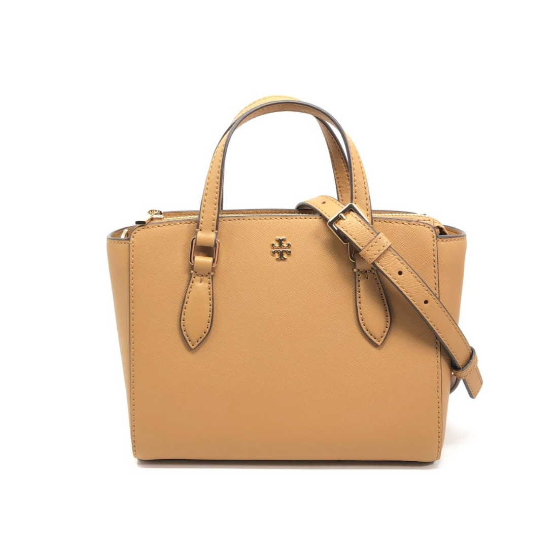 バッグ TORY BURCH EMERSON MINI TOP ZIP TOTE TORY BURCH Women's Emerson Mini Top Zip Tote Satchel Bag Cardamom