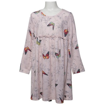 Gap Kids, Kleid, Größe: 128, Sleep, Beige/Mehrfarbig, Polyester, Print #GcA