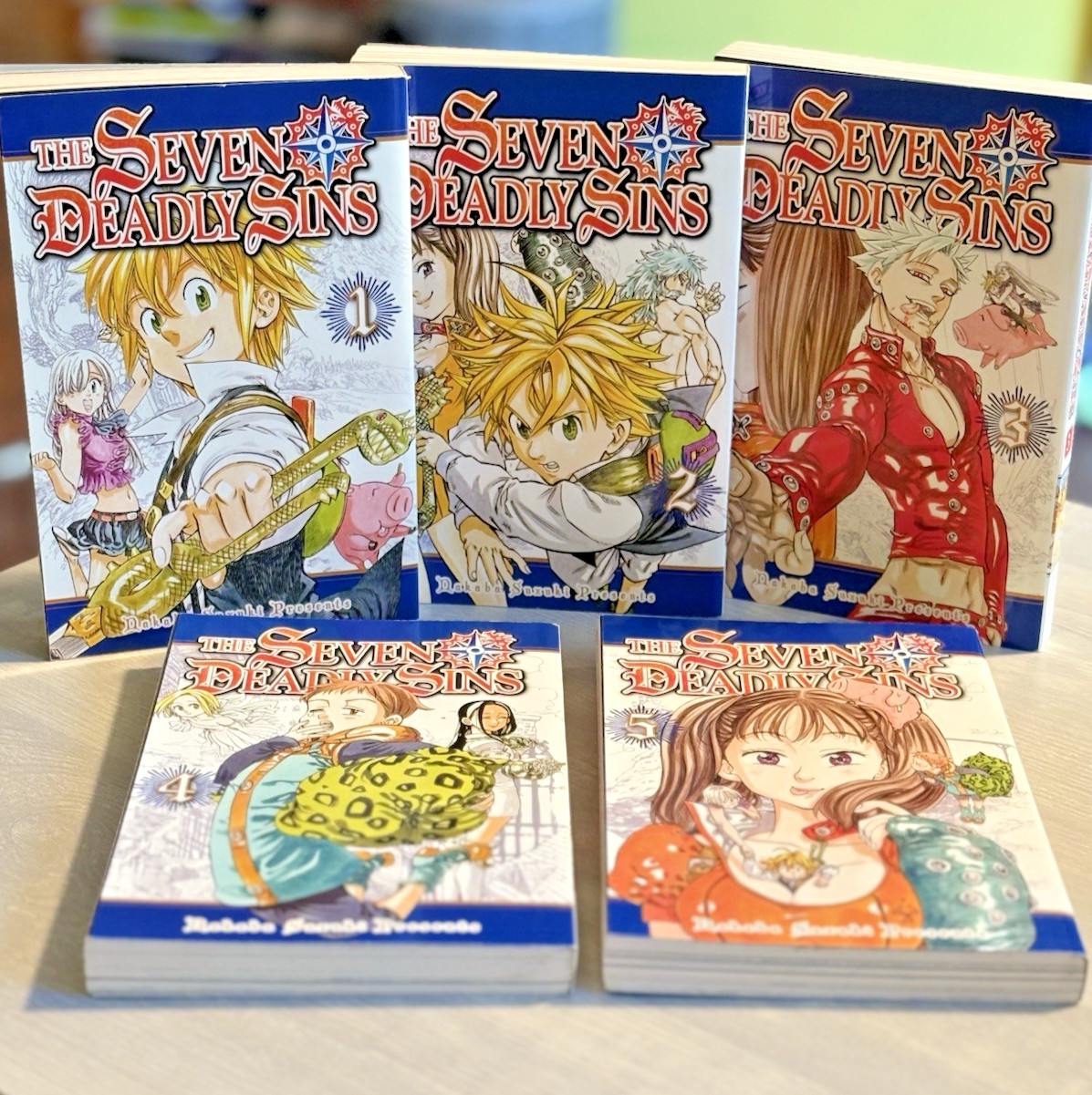 Los siete pecados capitales libros 1-5 manga Nakaba Suzuki Kodansha cómics inglés