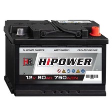 HR HiPower 80Ah Autobatterie 12V 750A 570409064