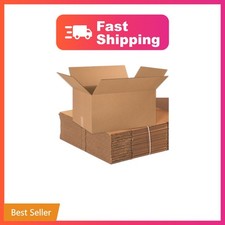 BOX USA Shipping Boxes Large 24"L x 16"W x 12"H 10-Pack - Corrugated Cardboar...