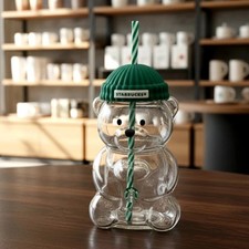 2025 Glass Starbucks Bearista Bear Cold Cup Holiday Limited Edition
