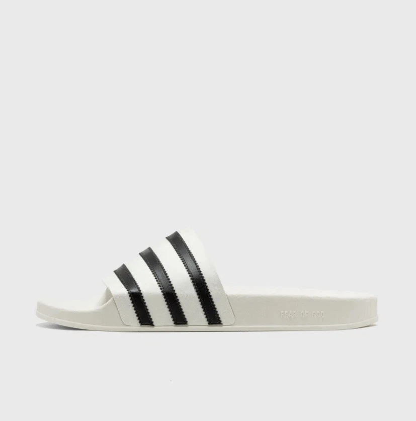 Adidas Fear of God taglia M4 W5 Athletics Adilette scivoli bianco crema IH2272