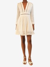 Zimmermann White broderie anglaise dress - size UK 8