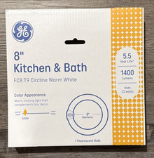 GE Lighting FC8T9/KB Circline Fluorescent Lamp 8" 22W 3000K Warm Natural Light