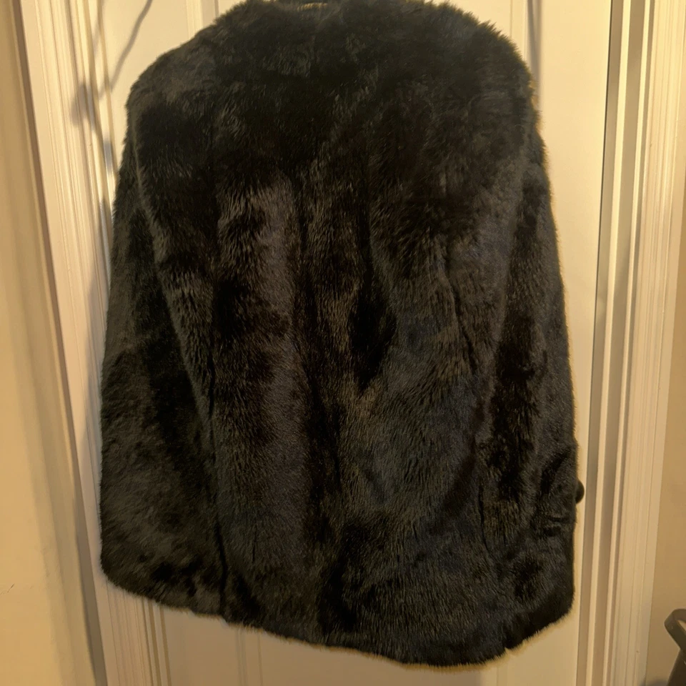 Chaleco de piel sintética Vince Camuto para mujer talla M marrón/bronceado ~ ¡Precioso! Foto 2 de 4