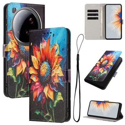 For Xiaomi 15 Ultra 5G Global Color Drawing Pattern Leather Phone Case Cover