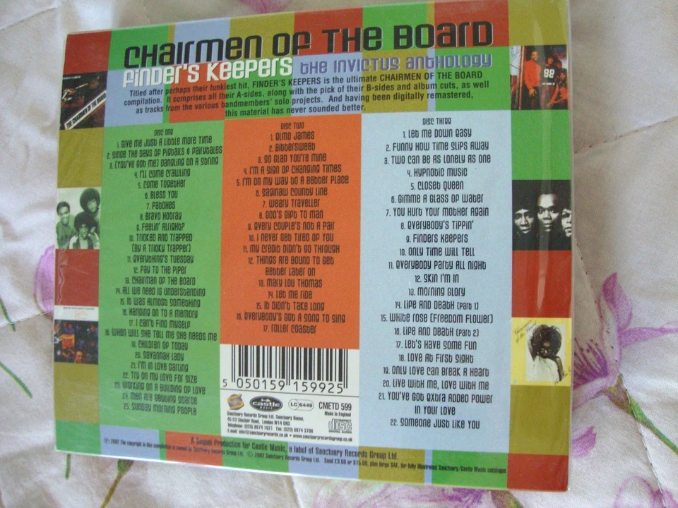 CHAIRMEN OF THE BOARD - Finder's.../Invictus Anthology (3-CD-Set) NEU!SEALED! - Bild 2 von 3
