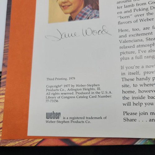 Elegant Fare from the Weber Kettle by Jane Wood 1977 Hardcover - Picture 3 of 5