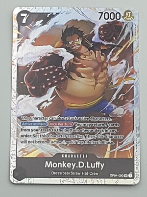 One Piece TCG Einzelkarte Monkey D. Luffy Kingdoms of Intrigue Englisch NM Holo
