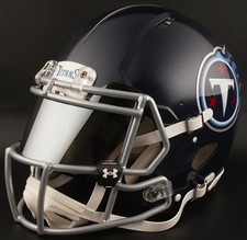 TENNESSEE TITANS NFL Authentic GAMEDAY Football Helmet w/ MIRROR Eye Shield
