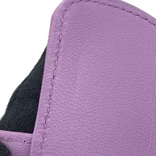 CHANEL Matelasse Herz Kette Schultertasche Lammfell Lila AP2784 - Bild 9 von 13