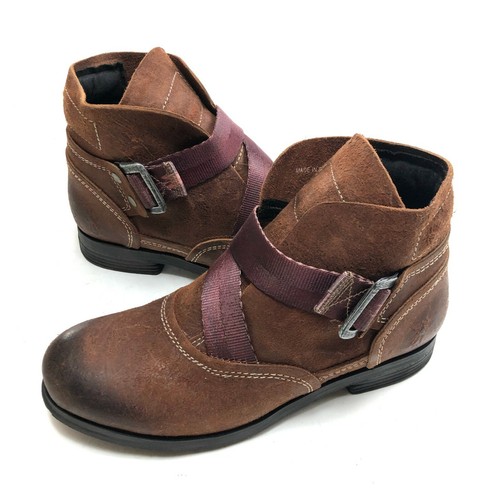 Fly London Womens Brown Saji Leather 