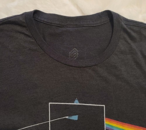 DELL IPS Black T-Shirt Men's Large Black Pink Floyd Dark Side of the Moon RARE - Picture 5 of 10