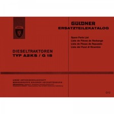Linde-Güldner A2KS G15 (Septemb. 1965) Traktor Ersatzteilliste Ersatzteilkatalog