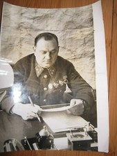 U.S.S.R. OFFICIAL PRESS PHOTO 1942 A. KHRULEV SOVIET COMMISSAR RAILWAYS RUSSIA