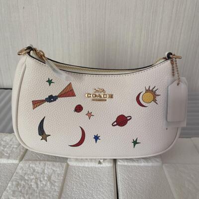 Coach X Observed Teri Shoulder Bag CU388 Leather Chalk Multi