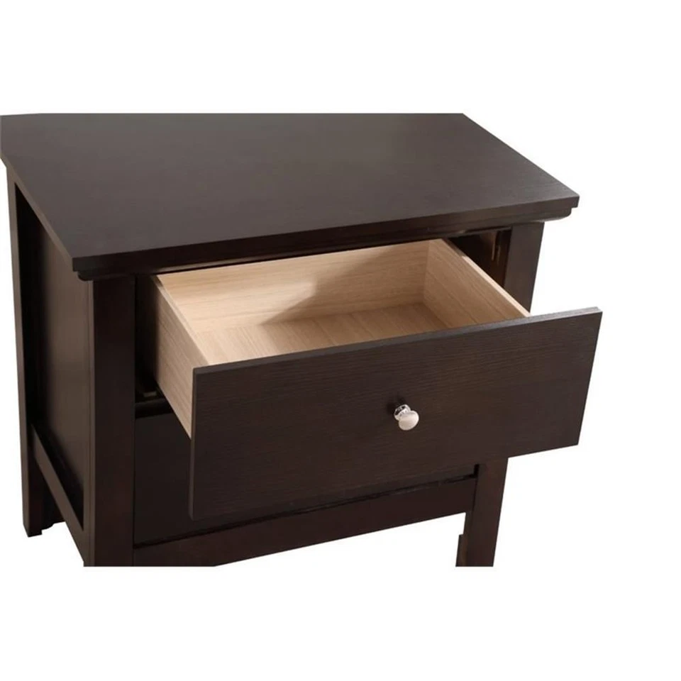 Glory Furniture Primo 2 Drawer Nightstand in Espresso - Image 4 of 4