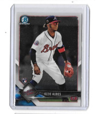 2018 Bowman Chrome #92 OZZIE ALBIES RC Braves