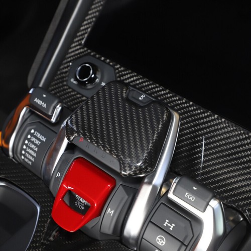 Real Carbon Fiber P Block Switch P File Button Trim For LAMBORGHINI URUS 2018-21 - Picture 3 of 12