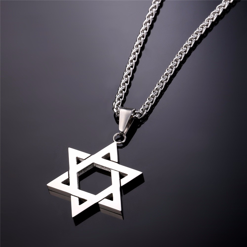 服/ファッション PeterStone: Star of David Pendant Black Stone-Set Star of David Pendant – The Steel Shop