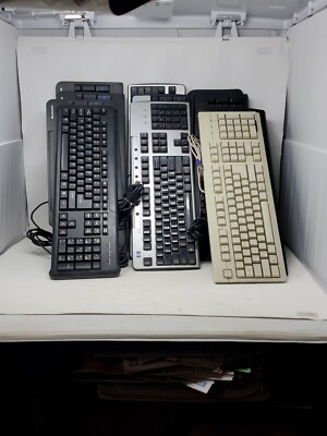 Mixed Lot 11: Lenovo Dell HP Compaq Microsoft USB Computer PC Keyboards KB