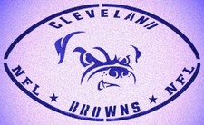 CLEVELAND BROWNS FOOTBALL STENCIL SPORT FOOTBALL STENCILS