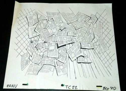 Arte conceptual dibujado a mano/cómics de la EC 1993 de producción de Tales from the Cryptkeeper - Imagen 4 de 4