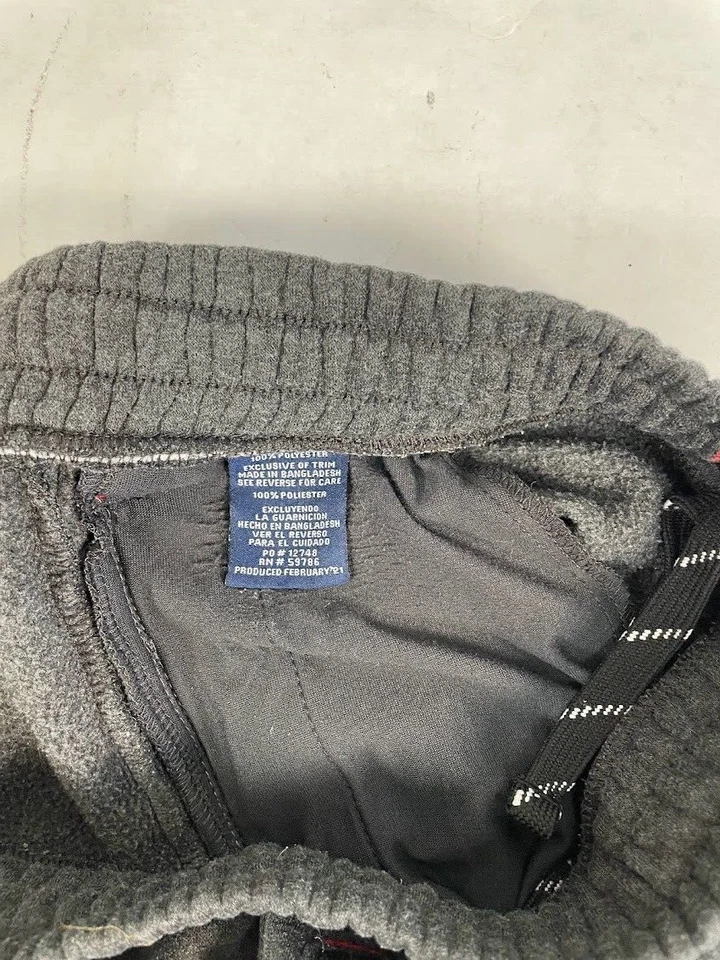 Shorts de moletom masculino Rugby University cinza elástico cintura cordão tamanho M - Imagem 4 de 4