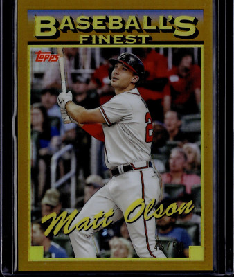 2024 Finest '93 Prototypes Gold Refractors #936 Matt Olson 46/50