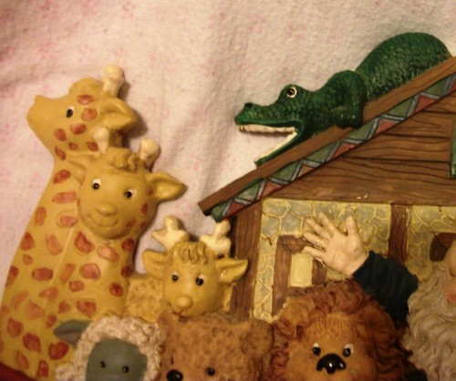 Large NOAH'S ARK Wall Hanging Plaque Nursery Decor Animals Owl Whale Gater 14" - Picture 7 of 7