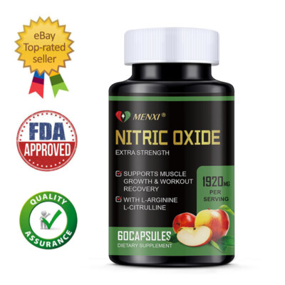 Nitric Oxide and Circulation Booster | L-Arginine, L-Citrulline | Extra Strength