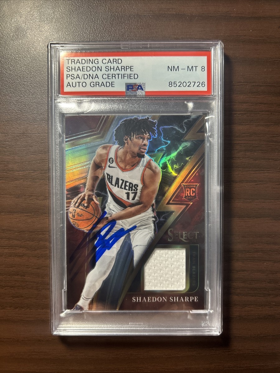 Shaedon Sharpe 2022-23 Select AUTO PATCH RPA SILVER PSA