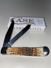 CASE XX #00163 AMBER BONE PEACH SEED JIG TRAPPER CS — photo 3
