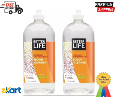 Better Life Natural Floor Cleaner, Citrus Mint, 32 Fl Oz (Pack of 2)