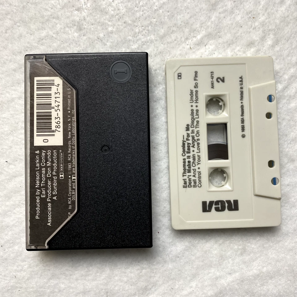 Earl Thomas Conley: Don't Make It Easy For Me Cassette RCA 1983 Foto 2 de 2