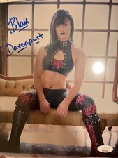 Blair Davenport Signed 8x10 Metallic Photo WWE NXT Wrestling With JSA COA