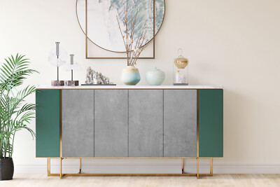 Sticker for Table for Wardrobe Foil Self-Adhesive dark grey concrete ...