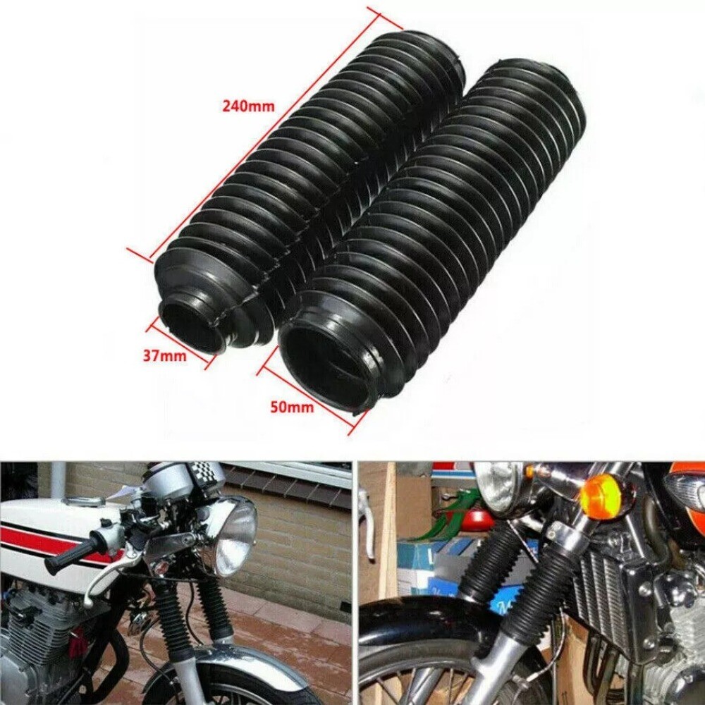 2pcs Plastic+alloy Shock Absorber Boot Cover Motorcycle eBay