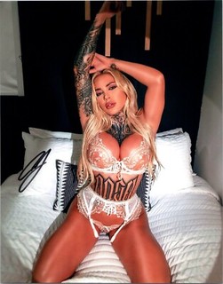 Christina Savoy Super Sexy Signed 8x10 Photo Porn Star Adult Model COA Proof 67