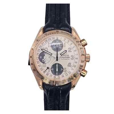 Omega Speedmaster 36233321 18ct Rose Gold Leather 39mm Watch Full Set  UK