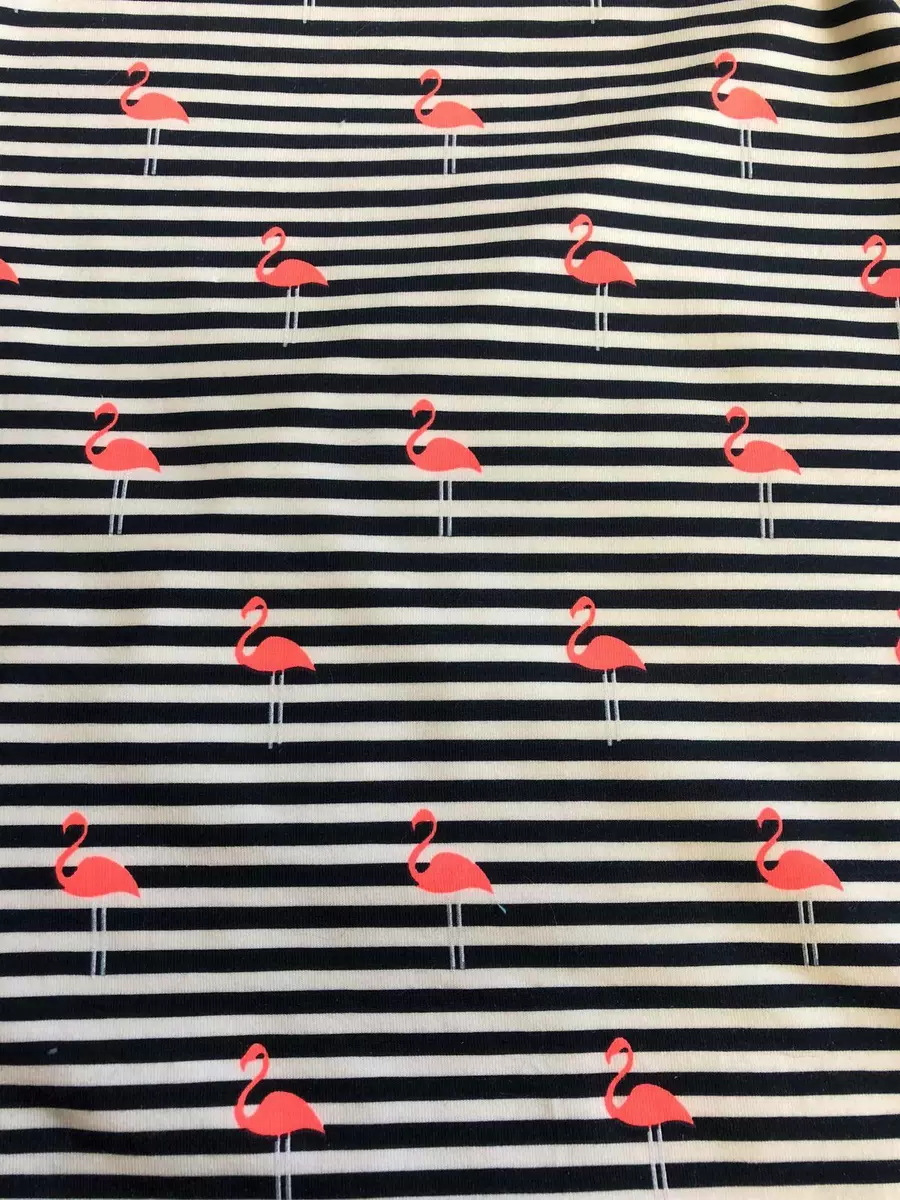 Flamingo jersey fabric cheap