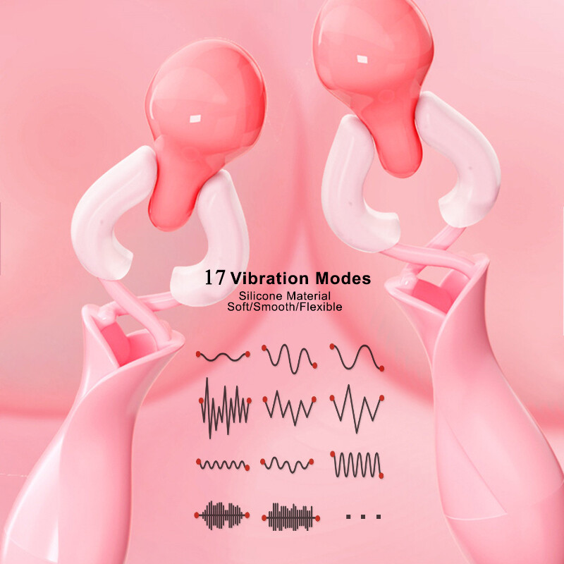 Powerful Vibrating Nipple Clamps Breast Clips Sucking Masturbation Clit  Massager | eBay