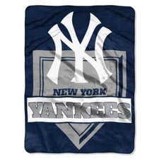 New York Yankees MLB 60" x 80" Plush Throw Blanket, Soft & Warm