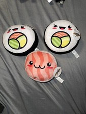 7" Sushi Plush California Roll Avocado Roe Tuna Salmon Quasi Fiesta Sure Shot 